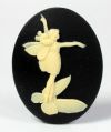 Cameo - Fairy Dancing - Ivory on Black - 30 x 40 - Click Image to Close