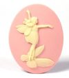 Cameo - Fairy Dancing - Ivory on Pink - 30 x 40 - Click Image to Close