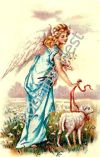 Angel Leading Lamb #126