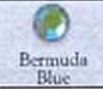 #100 Rhinestone Chain Bermuda Blue A/B by the YARD