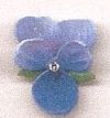 Violet Flowers - Blue - Click Image to Close