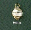 Caged Pearl Drop 10 mm - Click Image to Close