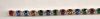 #101 Dark Multi Rhinestone Chain by the YARD - Click Image to Close