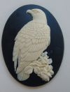Cameo- Eagle Ivory on Black - Large - Click Image to Close