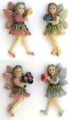 Set of 4 Pastel Flower Fairies