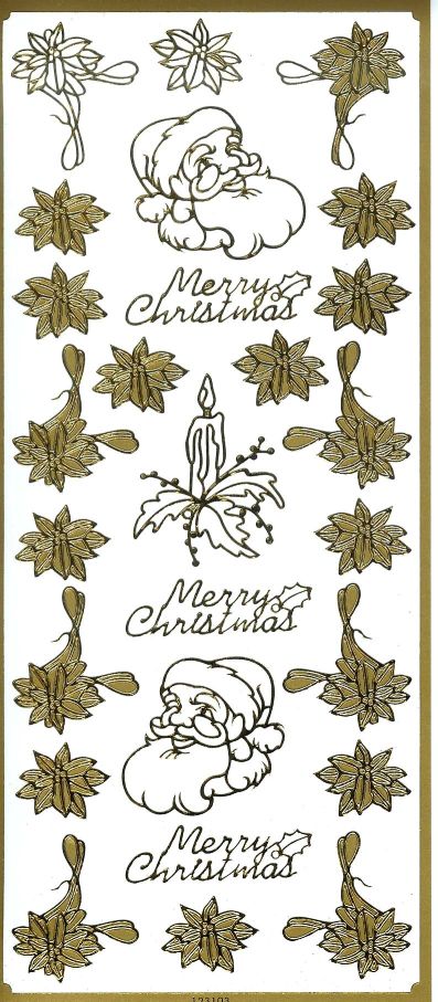 Marcia's A'Peeling Designs #103 (Christmas Motifs Gold) - Click Image to Close