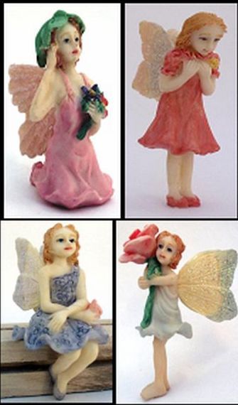 Set of 4 Flower Fairies - Click Image to Close