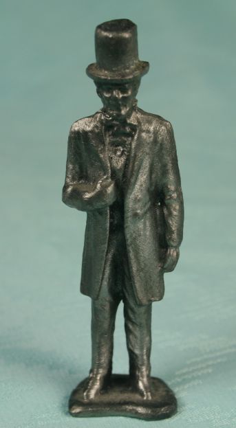 Pewter Abe Lincoln - Click Image to Close