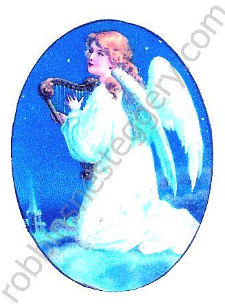 Angel with Harp #24 - Click Image to Close