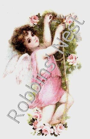 Angel On Rose Trellis #100 - Click Image to Close