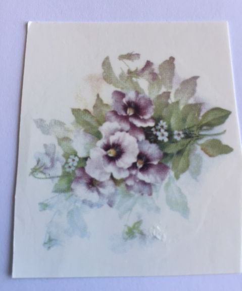 Pansies Decal 1-7/8" x 1-7/8" - Click Image to Close