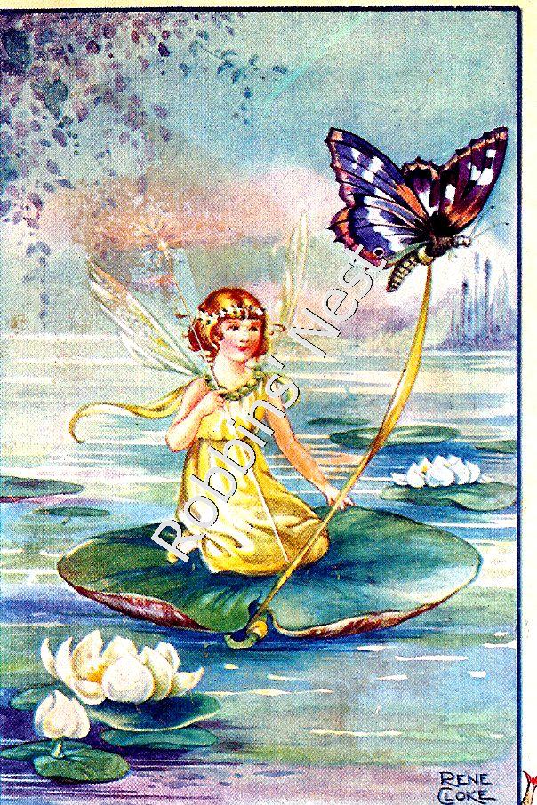 Fairy on Lily Pad #85 - Click Image to Close