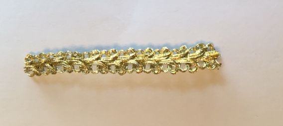 Gold Metallic Braid - 1 yard - Click Image to Close