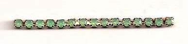 #100 Opal Chain by the FOOT - Green - Click Image to Close