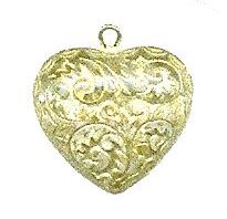 Cameo HTL- 24 Gold Lacy Heart - Click Image to Close