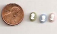 Tiny Cameo 5mm x 8mm - Wedgwood Colors - Click Image to Close