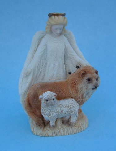 Peace Angel w/Lion and Lamb - 522 - Click Image to Close