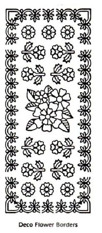 C.A.P. Deco Flower Borders - Large - Buy 1 Get 1 Free
