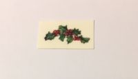 Holly #03 Decal 1/4" x 1/2" pack of 10