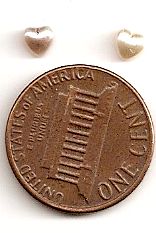 Small 4mm Pearl Heart Dozen Pack