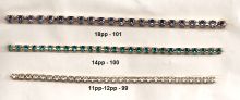 #101 Rhinestone Chain Regular Colors by the FOOT