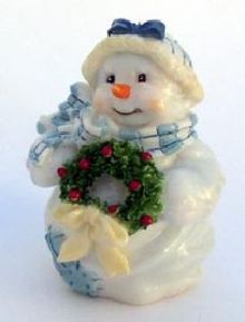 Snowman Lady w/Wreath