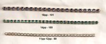#100 Rhodium (Silver) Crystal A/B Rhinestone Chain by the FOOT