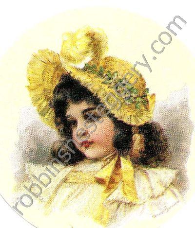 Girl in Yellow Bonnet #11 - Click Image to Close