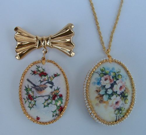 Reversible Pin/Necklace Kit - Click Image to Close