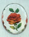 Cameo - Intaglio Red Rose w/Clear Background