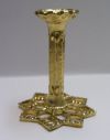 #LB009 Tall Snowflake Egg Stand - Gold Round